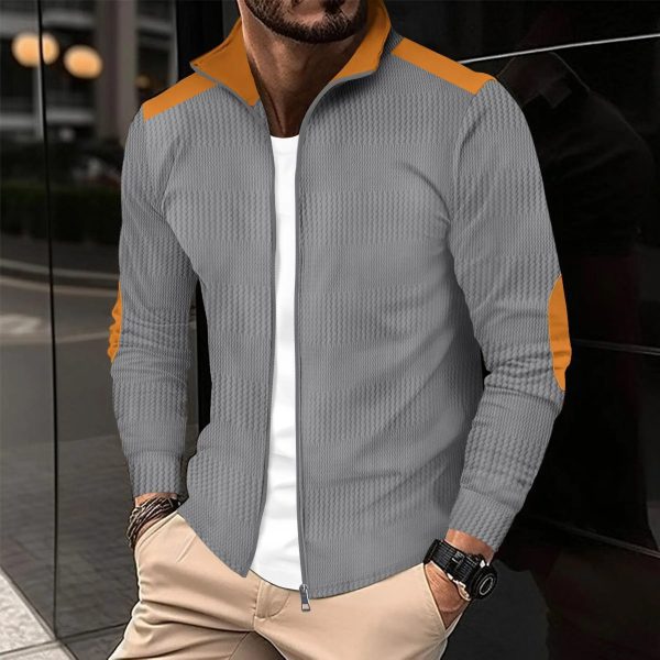 Best New Autumn winter men's casual solid color long 2024 - Image 3