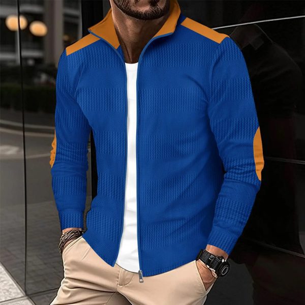 Best New Autumn winter men's casual solid color long 2024 - Image 5