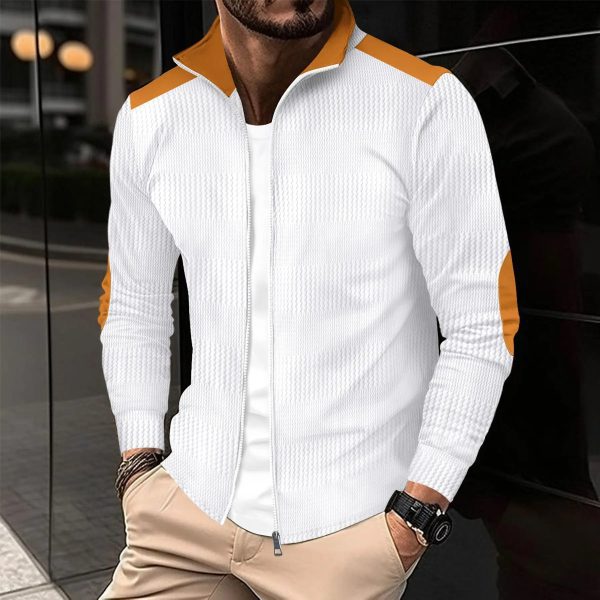 Best New Autumn winter men's casual solid color long 2024 - Image 6